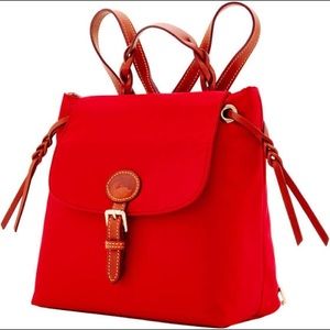 dooney nylon flap backpack